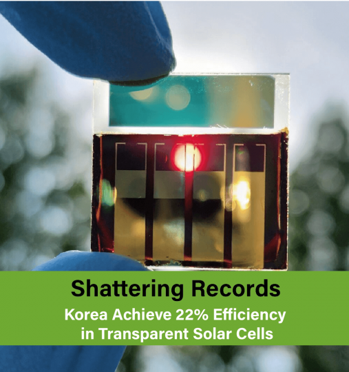 Korean scientists build semi-transparent perovskite solar cell with record-breaking efficiency of 22.02%